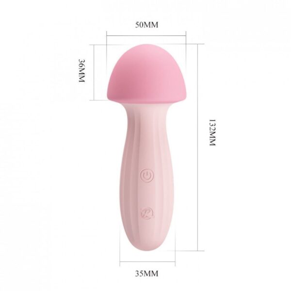 Vibrador Formato Cogumelo Mushroom 12 Vibrações Pretty Love - Image 6