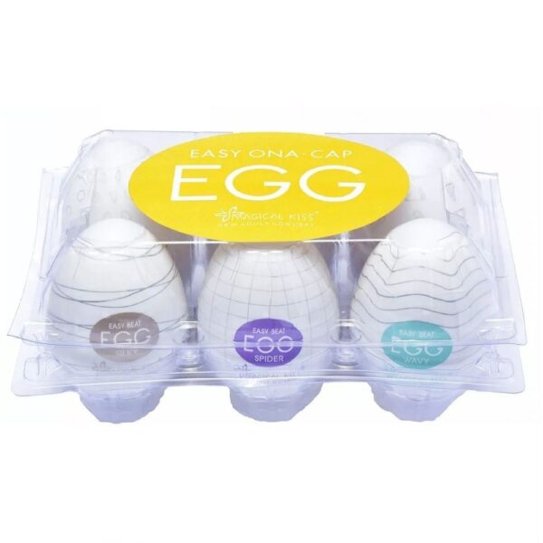 Masturbador EGG Magical Kiss Cartela 6 Unidades