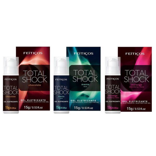 Gel Beijável Sensações Eletrizantes Total Shock 10g Feitiços