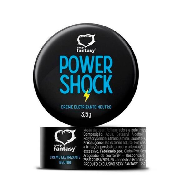 Creme Eletrizante Sexual 7,5g Power Shock Sexy Fantasy