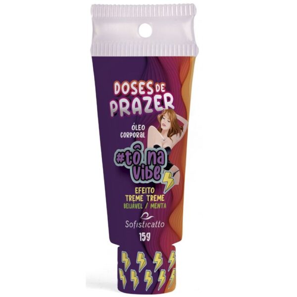 Óleo Corporal Eletrizante Doses de Prazer Tô Na Vibe 15 g Sofisticatto