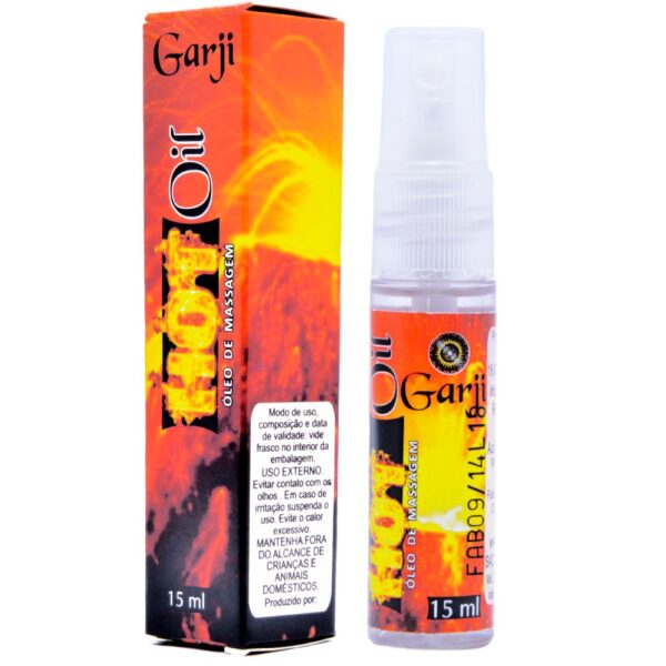 Óleo de Massagem Spray Functional Hot Oil 15 ml Garji