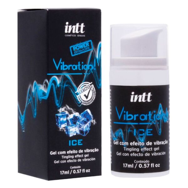 Gel com Efeito de Vibração Extra Forte Vibration Ice 17ml Intt