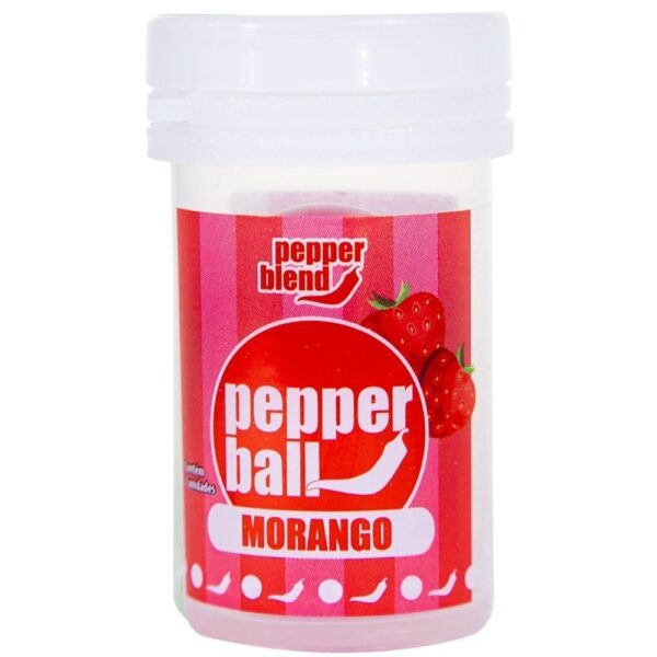 Bolinha Explosiva Comestível Sabor Morango Massagem 2 Uni Pepper Blend