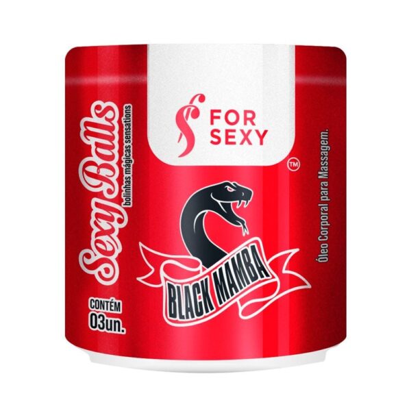 Black Mamba Sexy Balls 3 uni Óleo para Massagem Forsexy