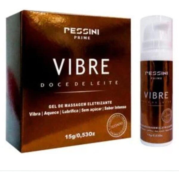 Gel Vibre Eletrizante Beijável Doce de Leite 10g Pessini