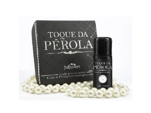 Kit Toque de Pérola com Colar de Pérolas e Locão Hot Flowers