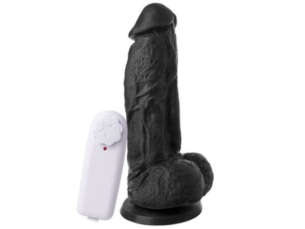 Prótese 18 x 4,5 cm com Escroto, Ventosa e Vibrador Soulsex - Image 4