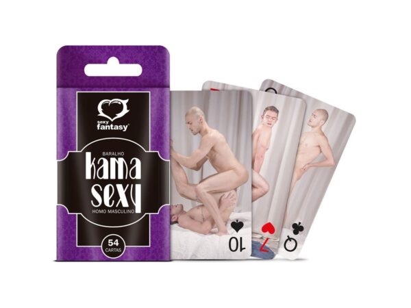 Baralho Kama Sexy Homo Masculino com 54 Cartas Sexy Fantasy - Image 3