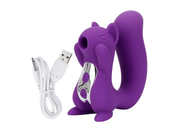 Vibrador em Formato de Esquilo com Sucção VibraToy