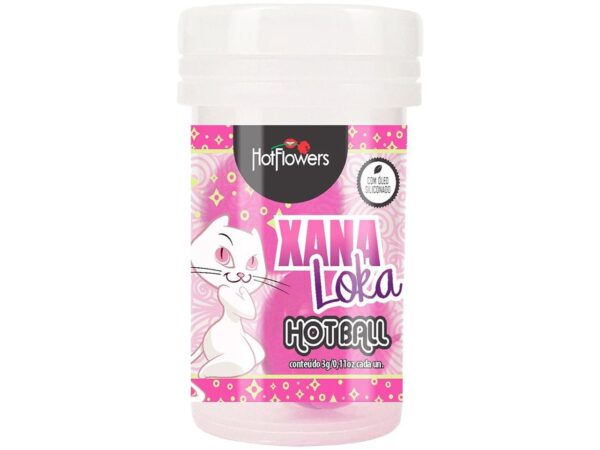 Bolinha Xana Loka com Efeito Esquenta Esfria e Vibra com 2 uni Hot Flowers