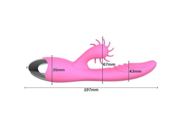 Vibrador Estimulador de Sexo Oral e Aquecimento Hailey Dibe - Image 3