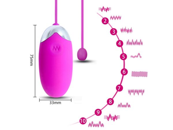 Cápsula Vibratória Sem Fio Recarregável Bluetooth Via App - Image 2