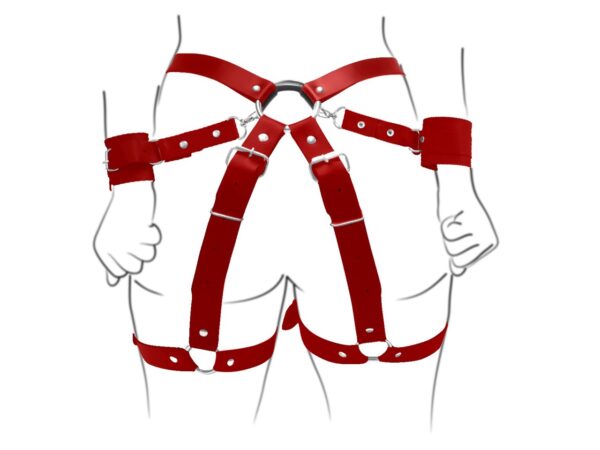 Harness para Cintura e Algema BDSM Brasil Fetiche