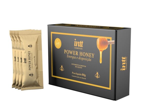 Mel Afrodisíaco / Energético Power Honey 10g Caixa com 8 Unidades Intt