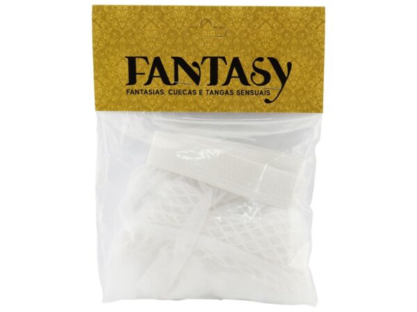 Cueca Sensual Tela com Tule Branco Sexy Fantasy - Image 3