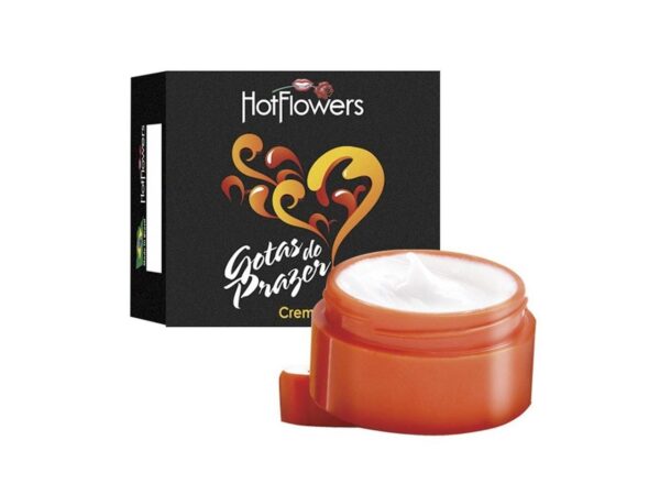 Creme Excitante Unissex Gotas do Prazer 4g Hot Flowers