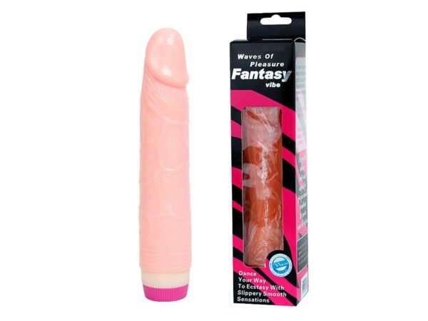 Prótese 20,5 x 3,7 cm em Silicone Macio com Vibrador Interno