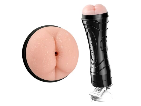 Masturbador Lanterna Cyberskin Formato Ânus Vibrador Ventosa