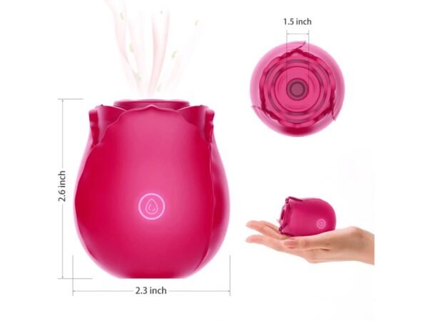 Vibrador em Formato de Flor com Sucção Recarregável VibraToy - Image 4