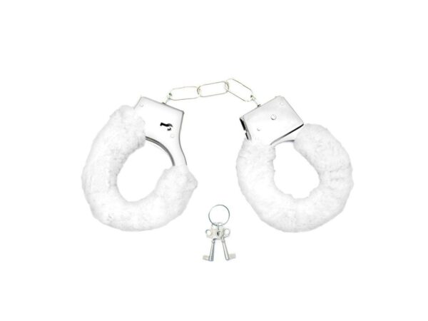 Algema de Metal Erótica com Pelúcia Hand Cuffs - Image 5