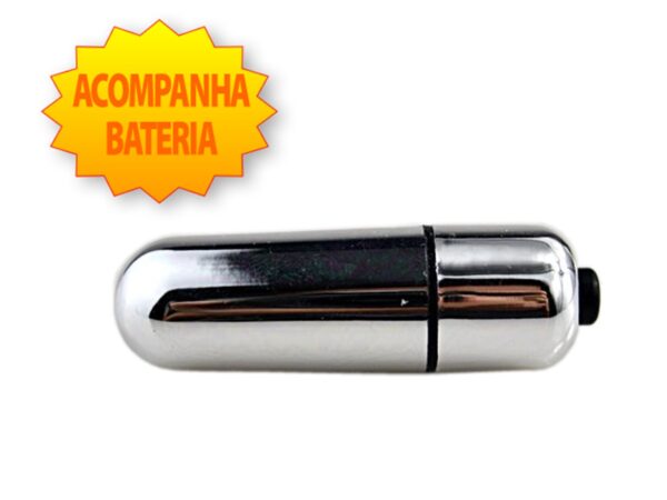 Cápsula Vibratória Bullet Cromada Importado