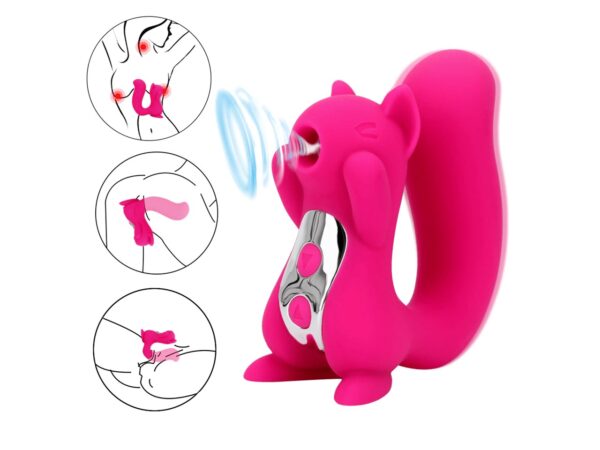 Vibrador em Formato de Esquilo com Sucção VibraToy - Image 5