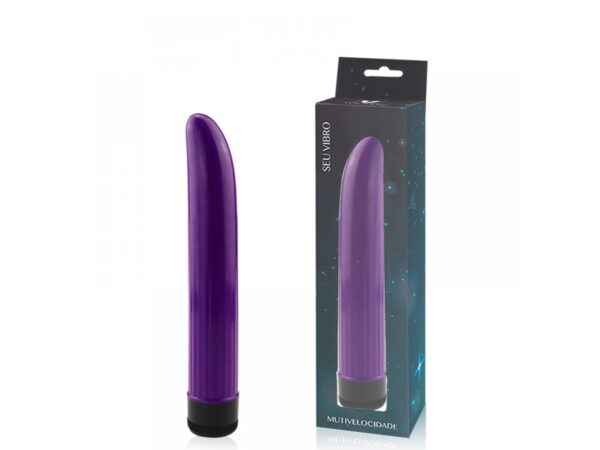 Vibrador Personal Liso com Textura Canelada 17,5 cm