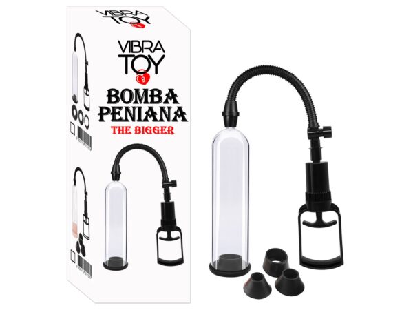 Bomba Peniana The Bigger com Seringa P/M/G VibraToy