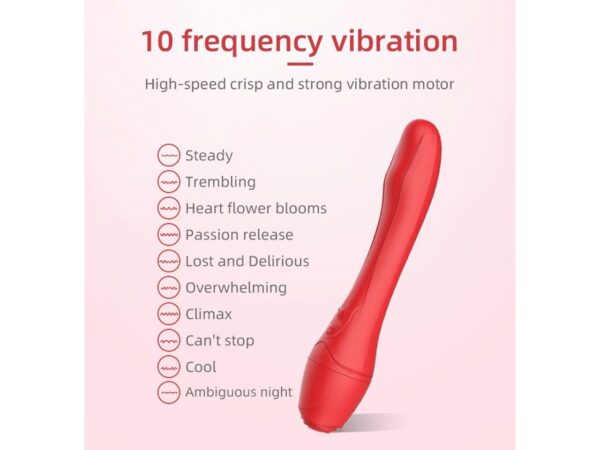 Vibrador Dmm Maa Rose 10 Modos de Vibração VibraToy - Image 5