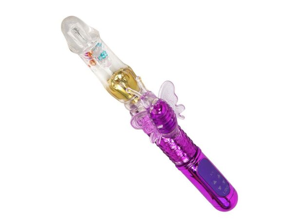 Vibrador Jack Rabbit Rotativo Dourado Vai e Vem com Vibro Borboleta - Image 2