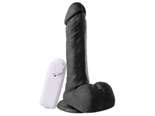 Prótese 17 x 3,5 cm com Ventosa e Vibrador Externo Soulsex - Image 4