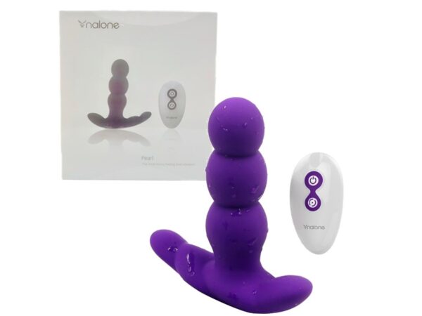 Vibrador Rotativo Anal e Vaginal em Silicone Nalone Pearl