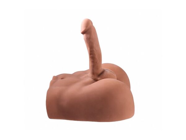 Boneco Homem Meio Corpo em Cyberskin Pênis Vértebra e Anus - Image 4