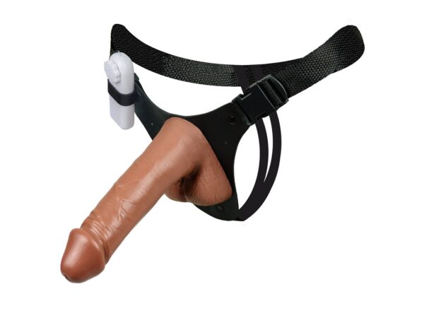 Cinta com Prótese com Escroto e Vibrador 19,5 x 4,8 cm La Pimienta