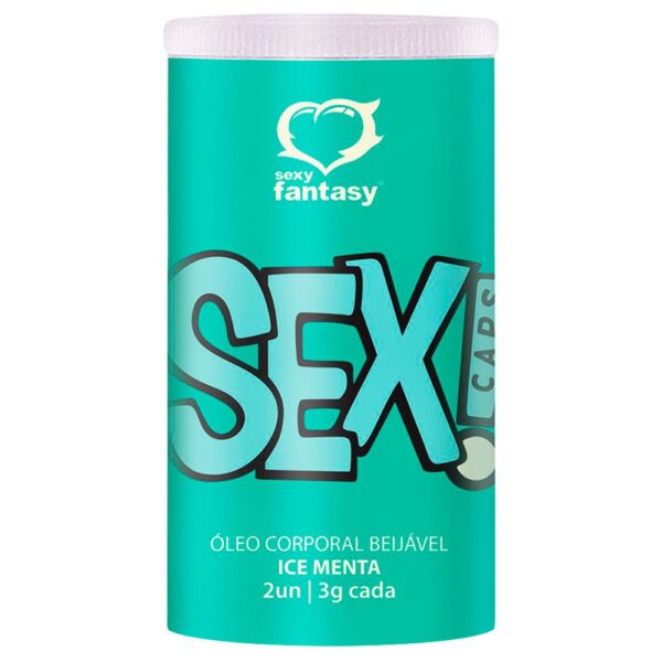 Bolinha Beijável Menta 2 Unidades Sexy Fantasy