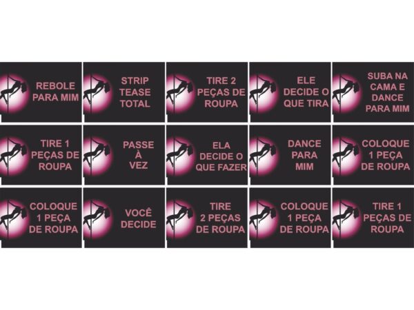 Mini Baralho Strip Tease com 15 Cartas Erotiks - Image 3